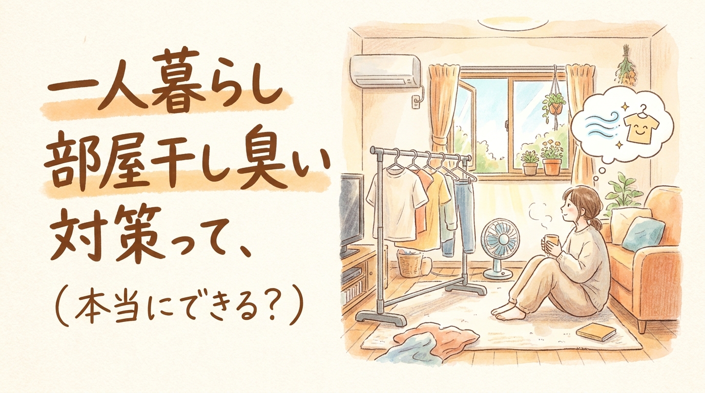 一人暮らし 部屋干し 臭い 対策って、本当にできる？
