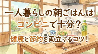 一人暮らしの朝ごはんはコンビニで十分？健康と節約を両立するコツ！