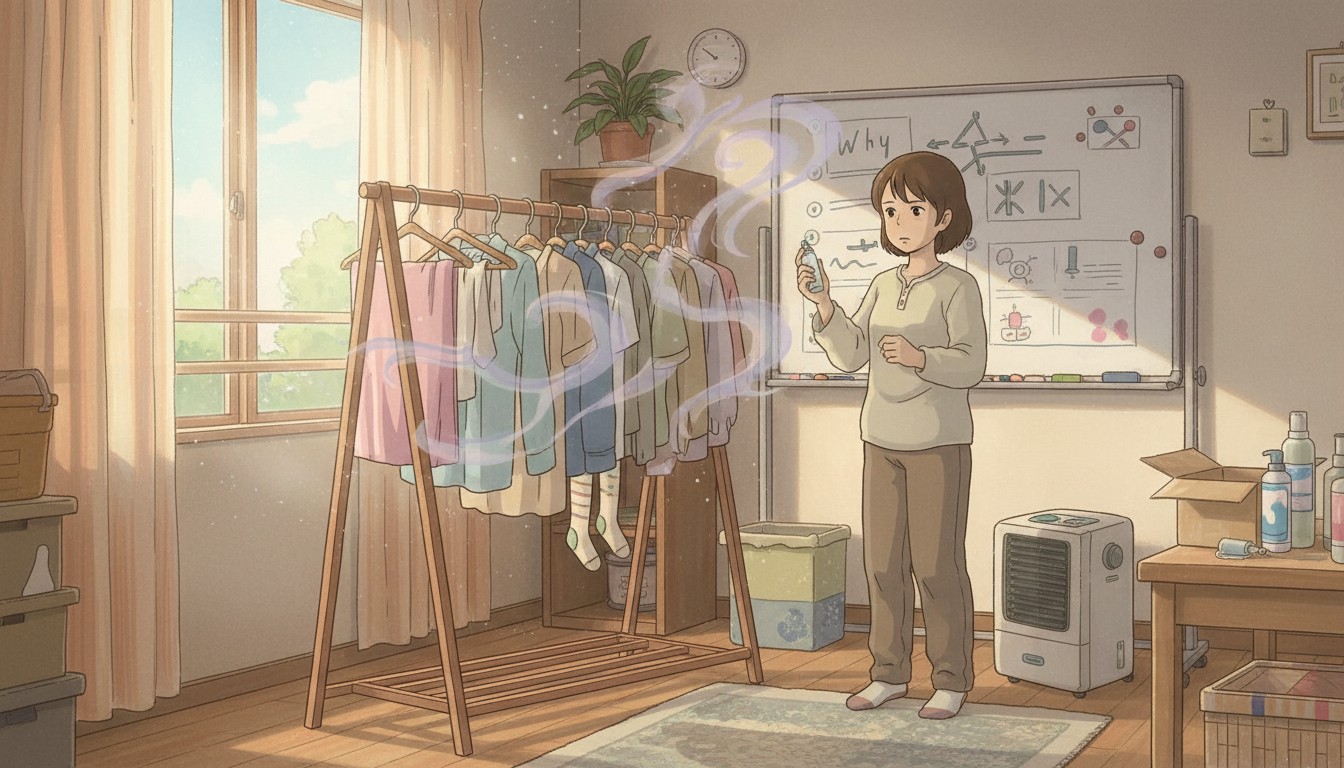なぜ部屋干しの臭いは発生してしまうのでしょうか？その原因を徹底解説！