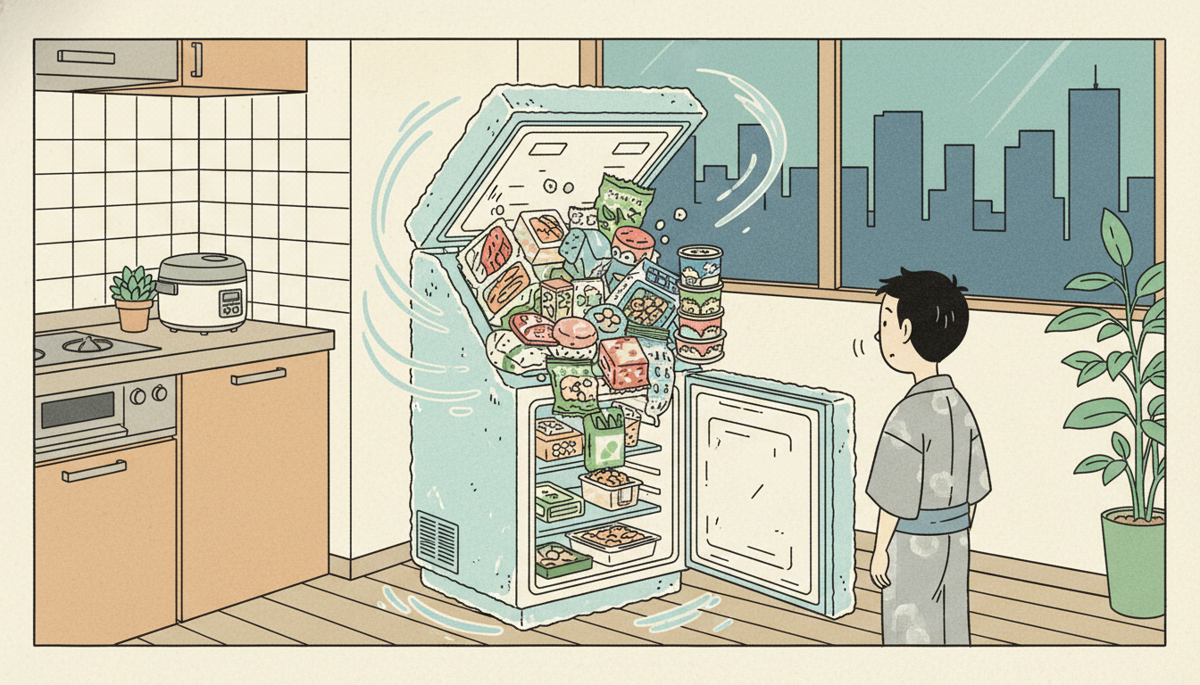 なぜ一人暮らしの冷凍庫はすぐにパンパンになってしまうのか